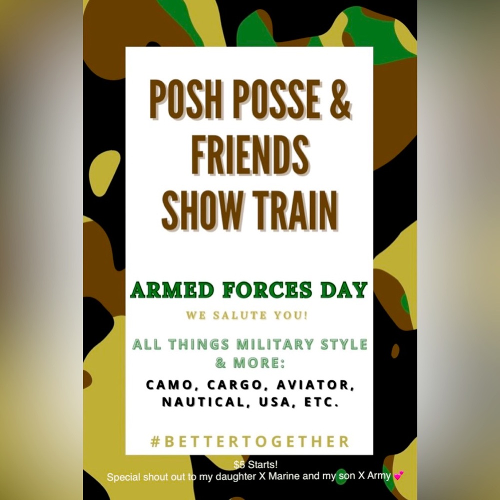 🪖🪖🎖️🎖️5/18 Armed Forces Day Posh Train